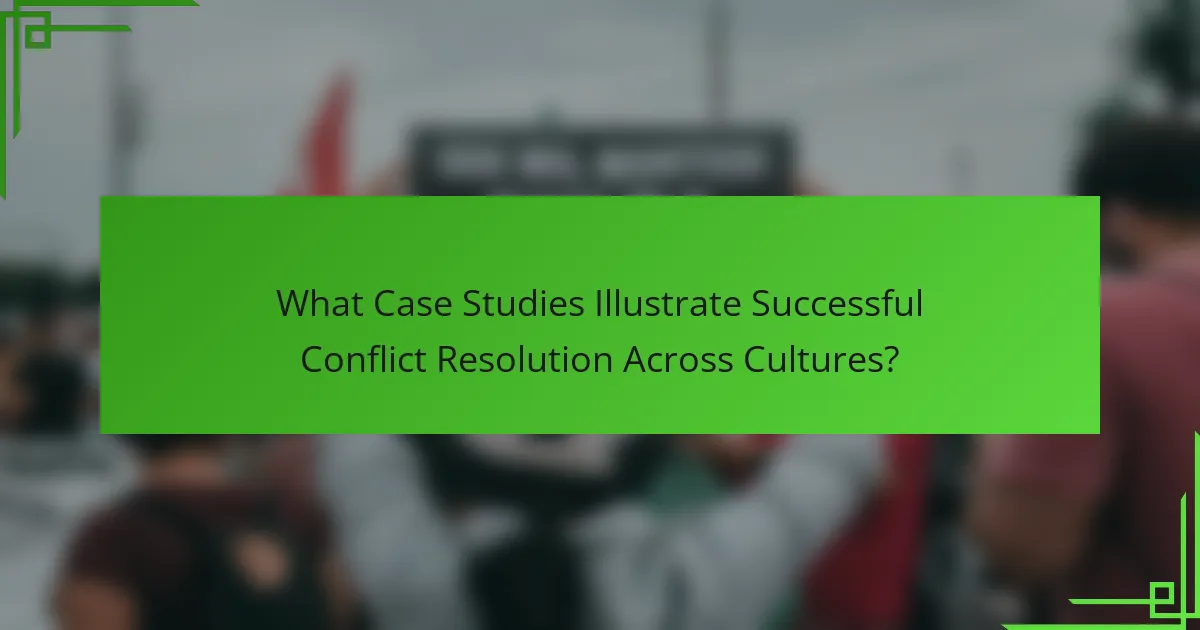 What Case Studies Illustrate Successful Conflict Resolution Across Cultures?